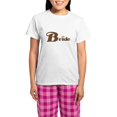 thumbnail image 1 of CafePress - Brown Bride Women's Light Pajamas - Women's Short Sleeve Print T-Shirt and Pants Light Cotton Pajama Set, 1 of 7