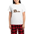 thumbnail image 1 of CafePress - Brown Bride Women's Light Pajamas - Women's Short Sleeve Print T-Shirt and Pants Light Cotton Pajama Set, 1 of 7