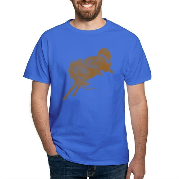 CafePress - Brown Bronco T Shirt - Men's Classic Graphic Cotton T-Shirt