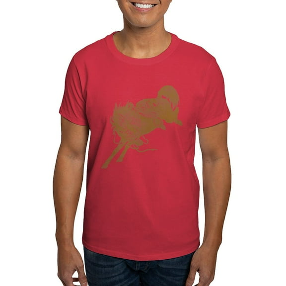 CafePress - Brown Bronco T Shirt - Men's Classic Graphic Cotton T-Shirt