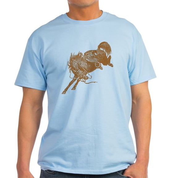 CafePress - Brown Bronco T Shirt - Men's Classic Graphic T-Shirt