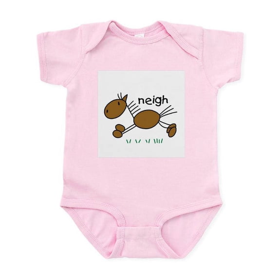 CafePress - Brown Horse Infant Bodysuit - Baby Light Bodysuit, Size Newborn - 24 Months