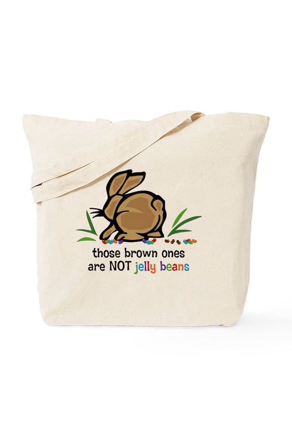 - Brown Jelly Beans Goodie Bag - Unisex Canvas Tote Bag, Beige, 1-Piece
