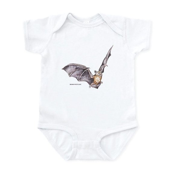CafePress - Brown Myotis Bat Infant Bodysuit - Baby Light Bodysuit, Size Newborn - 24 Months