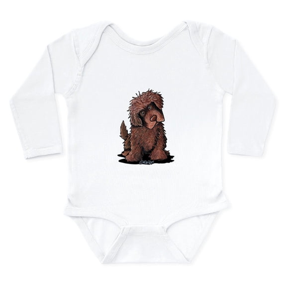 CafePress - Brown Newfie Long Sleeve Infant Bodysuit - Long Sleeve Cotton Baby Bodysuit