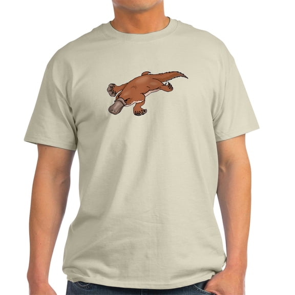 CafePress - Brown Platypus T Shirt - Men's Classic Graphic T-Shirt