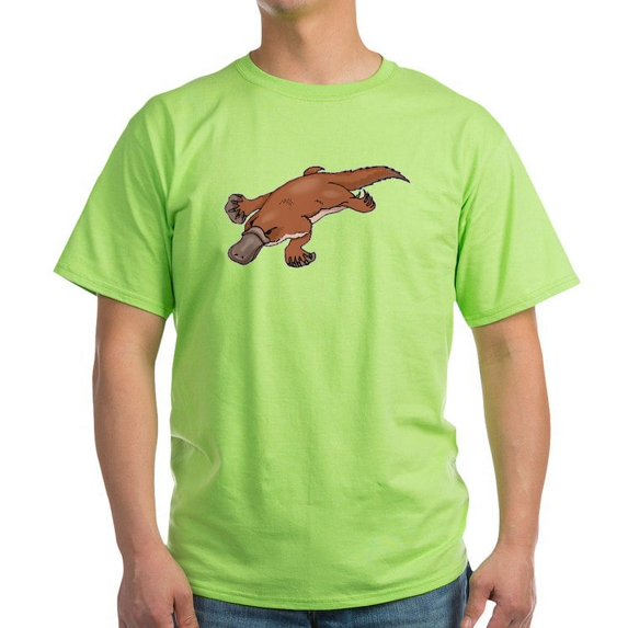 CafePress - Brown Platypus T Shirt - Light T-Shirt - CP