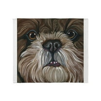 CafePress - Brown Shih Tzu Dog Throw Blanket - Soft Fleece Throw Blanket, 50"x60" for All Ages