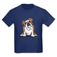 thumbnail image 1 of CafePress - Brown White Bulldog Kids Dark T Shirt - Dark T-Shirt Kids XS-XL, 1 of 4