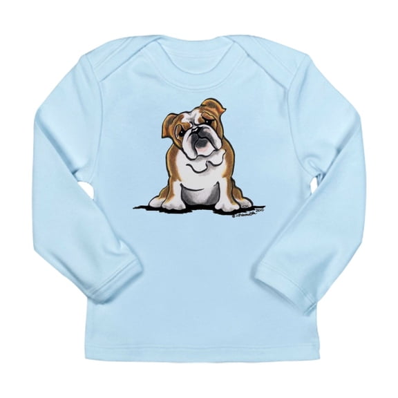 CafePress - Brown White Bulldog Long Sleeve Infant T Shirt - Long Sleeve Infant T-Shirt