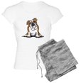 thumbnail image 1 of CafePress - Brown White Bulldog - Women's Light Pajamas, 1 of 1