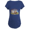thumbnail image 1 of CafePress - Brown & White Bunnies Maternity Dark T Shirt - Maternity Dark T-Shirt, 1 of 3