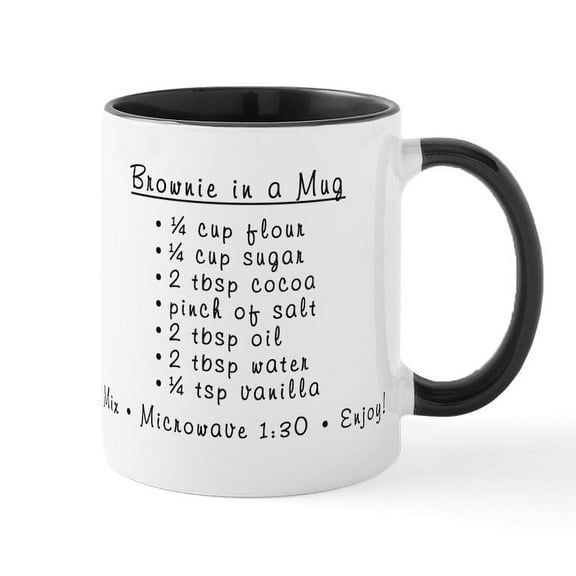 CafePress - Brownie In A Mug Mugs - 11 oz Ceramic Mug - Novelty Coffee Tea Cup