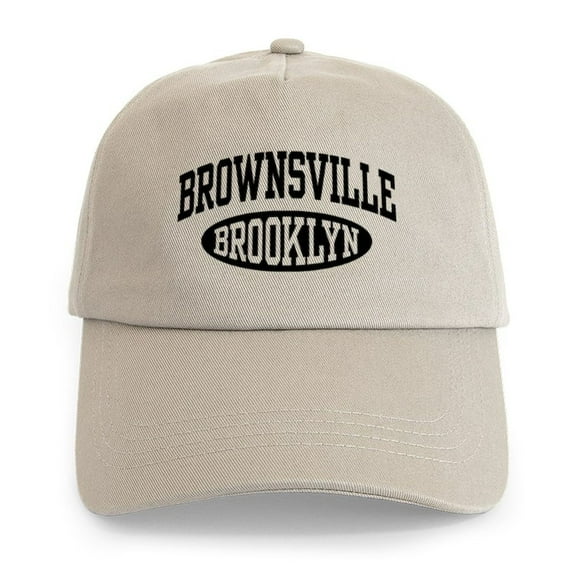 CafePress - Brownsville Brooklyn Cap - Adjustable 100% Brushed Unisex Casual Cotton Baseball Cap, Beige, 1