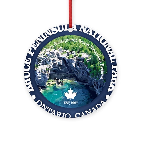 CafePress - Bruce Peninsula National Park - Round Wood Ornament 4"