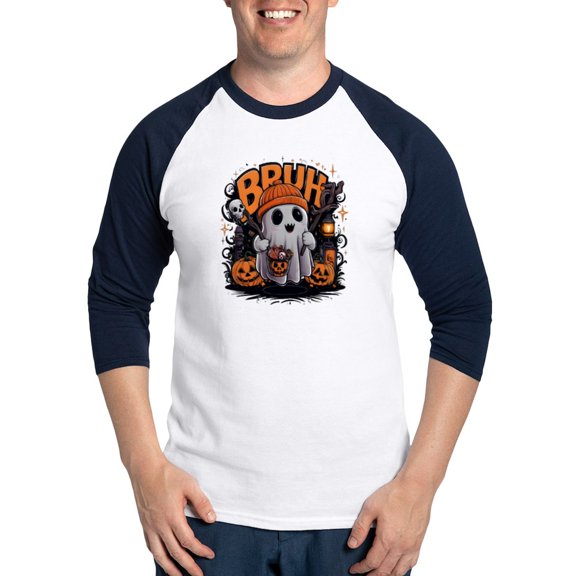 CafePress - Bruh Boo - Cotton Baseball Jersey, 3/4 Raglan Sleeve Shirt