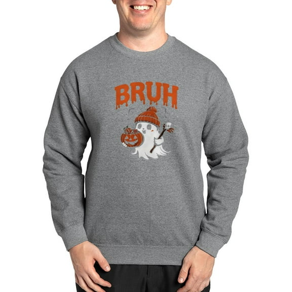 CafePress - Bruh Boo - Crew Neck Sweatshirt