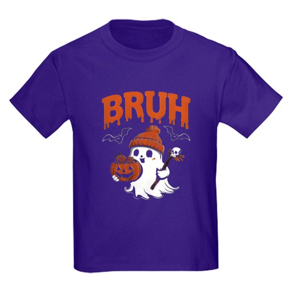 CafePress - Bruh Boo Kids T Shirt - Dark T-Shirt Kids XS-XL