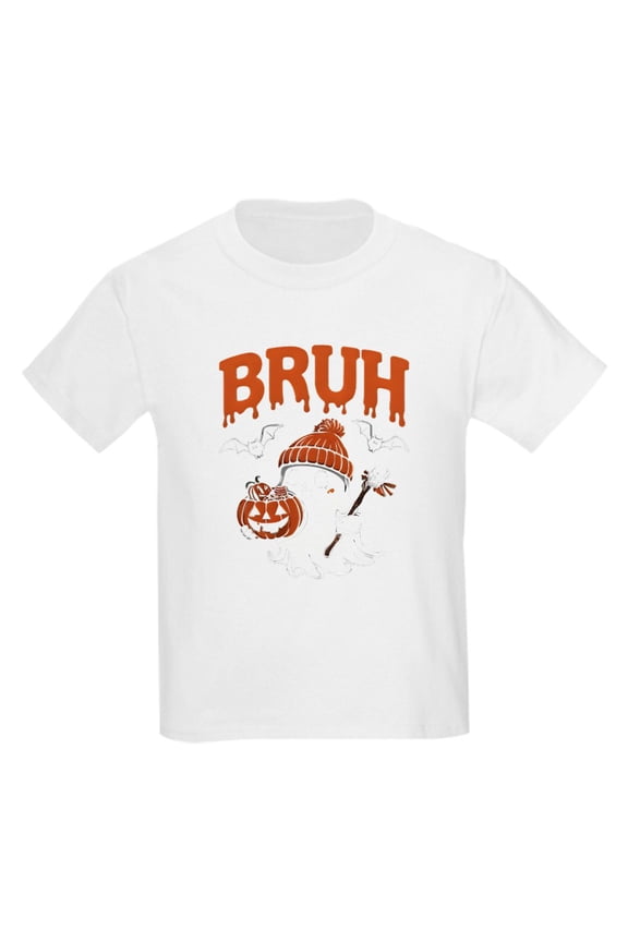 - Bruh Boo Kids T Shirt - Light Classic Kids Graphic, Short Sleeve T-Shirt, Sizes XS-XL