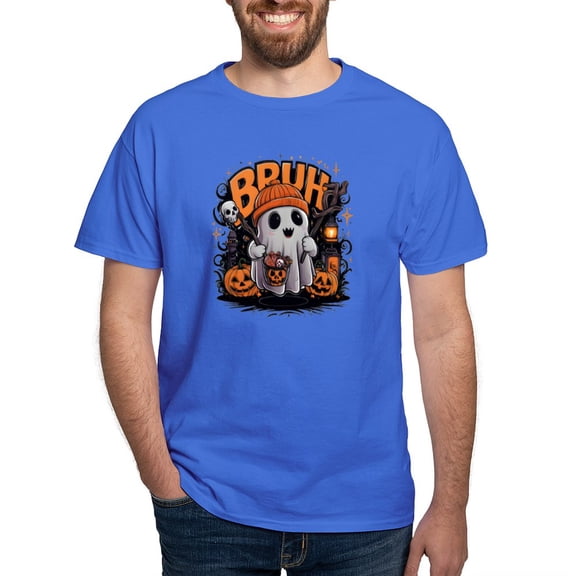 CafePress - Bruh Boo Men's Value T Shirt - Men's Classic Graphic Cotton T-Shirt