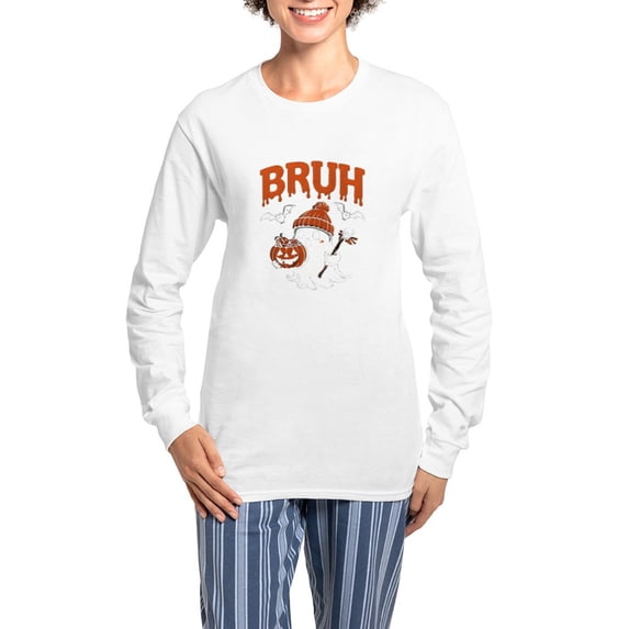 CafePress - Bruh Boo - Women's Long Sleeve Relaxed Fit Cotton Light Pajama Set