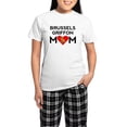 thumbnail image 1 of CafePress - Brussels Griffon Mom Pajamas - Women's Short Sleeve Print T-Shirt and Pants Light Cotton Pajama Set, 1 of 7