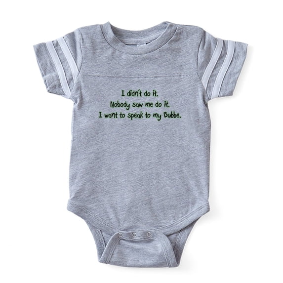 CafePress - Bubbe - Cute Infant Baby Football Bodysuit