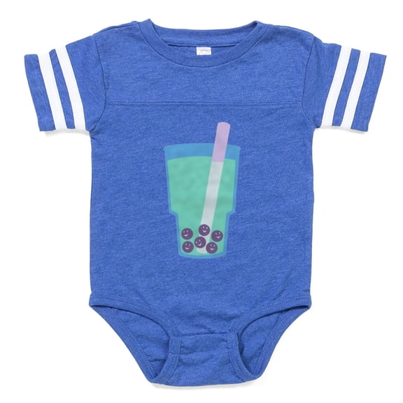 CafePress - Bubble Tea_B - Cute Infant Baby Football Bodysuit