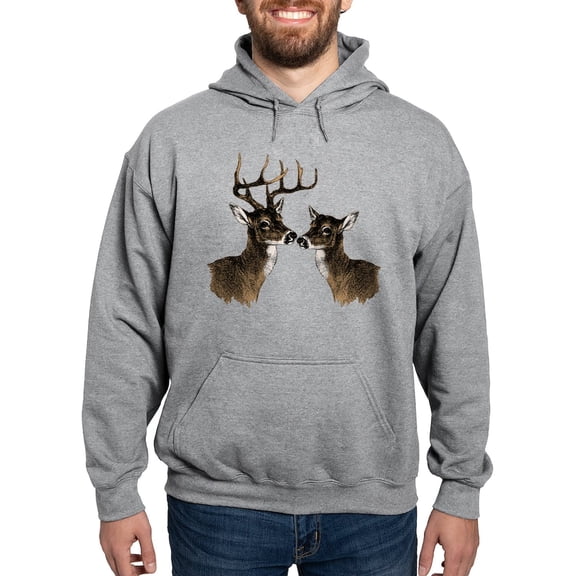 CafePress - Buck And Doe Sweatshirt - Pullover Hoodie, Hooded Sweatshirt