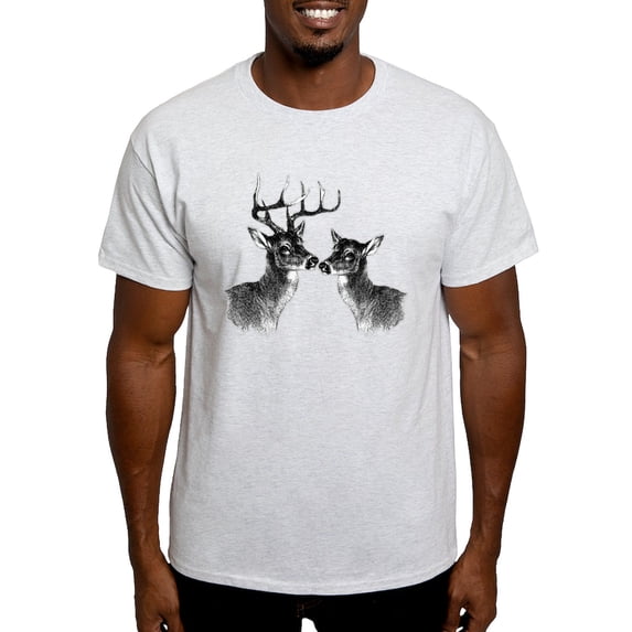 CafePress - Buck And Doe T Shirt - Light T-Shirt - CP
