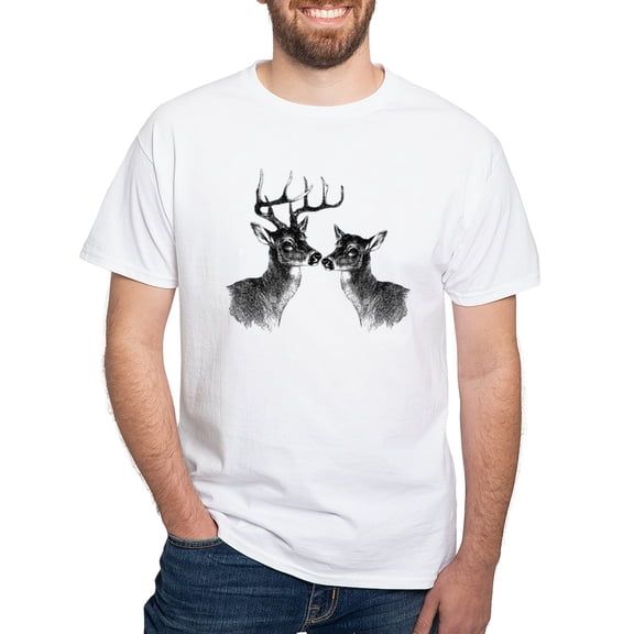 CafePress - Buck And Doe T Shirt - Men's Classic T-Shirts