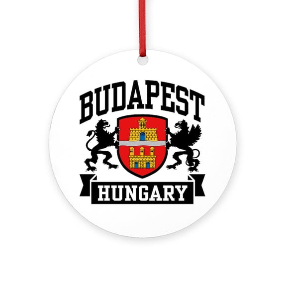 CafePress - Budapest Hungary - Round Wood Ornament 4"