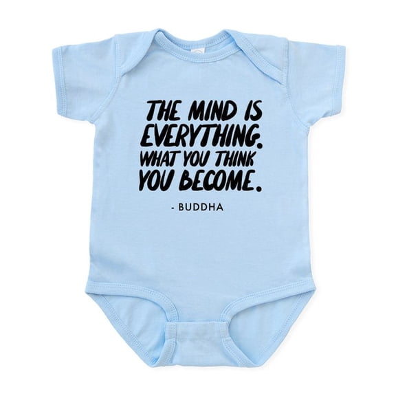 CafePress - Buddha Quote The Mind Is Everythin Infant Bodysuit - Baby Light Bodysuit, Size Newborn - 24 Months