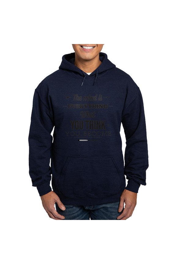 - Buddha Saying Hoodie (Dark) - Pullover Hoodie, Classic, Comfortable Hooded Sweatshirt