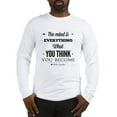 thumbnail image 1 of CafePress - Buddha Saying The Mind Is Everything ... Long Sl - Unisex Cotton Long Sleeve T-Shirt, 1 of 4