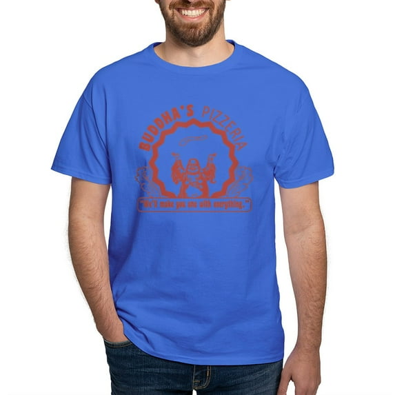 CafePress - Buddhaspizza T Shirt - Men's Classic Graphic Cotton T-Shirt