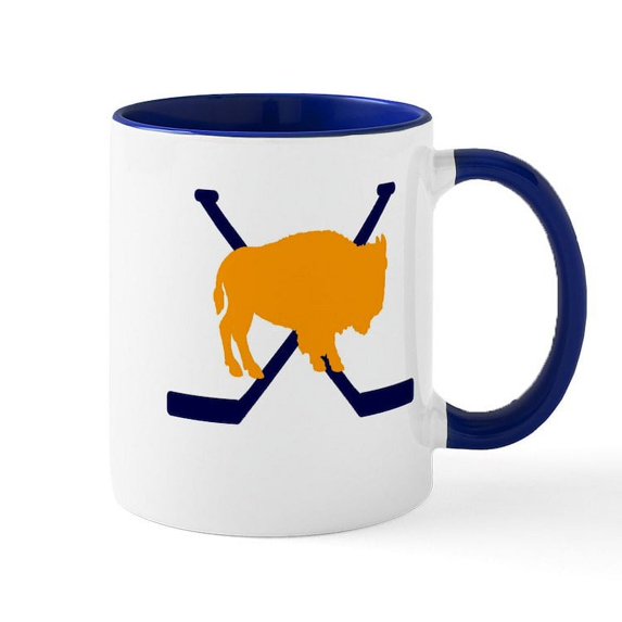 CafePress - Buffalo Cross Sticks Mug - 11 oz Ceramic Mug - Novelty Coffee Tea Cup