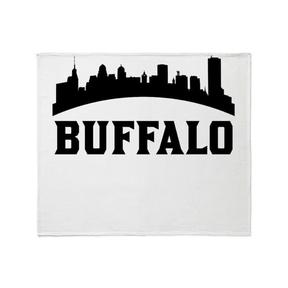 CafePress - Buffalo NY Skyline Throw Blanket - Soft Fleece Throw Blanket, 50"x60" for All Ages