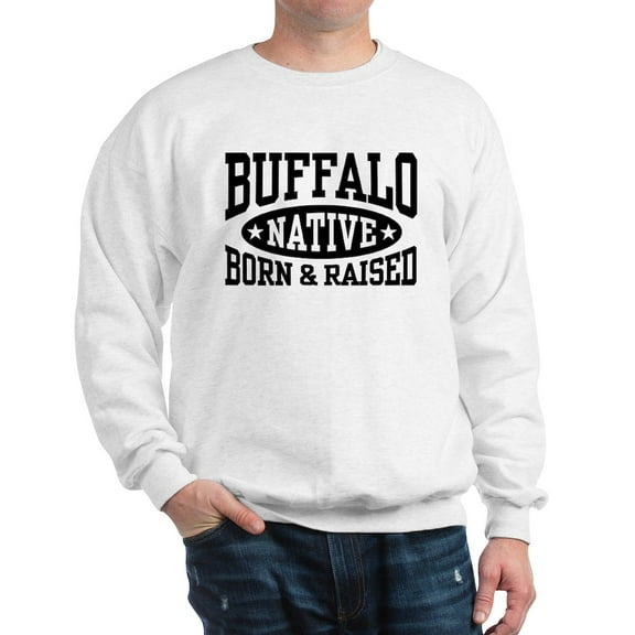CafePress - Buffalo Native Sweatshirt - Crew Neck Sweatshirt