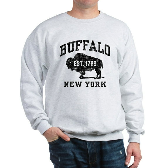 CafePress - Buffalo New York Sweatshirt - Crew Neck Sweatshirt
