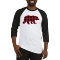 thumbnail image 1 of CafePress - Buffalo Plaid Bear Baseball Tee - Cotton Baseball Jersey, 3/4 Raglan Sleeve Shirt, 1 of 4