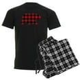 thumbnail image 1 of CafePress - Buffalo Plaid Bear Men's Dark Pajamas - Men's Dark Loose Fit Cotton Pajama Set, 1 of 7