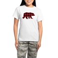 thumbnail image 1 of CafePress - Buffalo Plaid Bear Women's Light Pajamas - Women's Short Sleeve Print T-Shirt and Pants Light Cotton Pajama Set, 1 of 7
