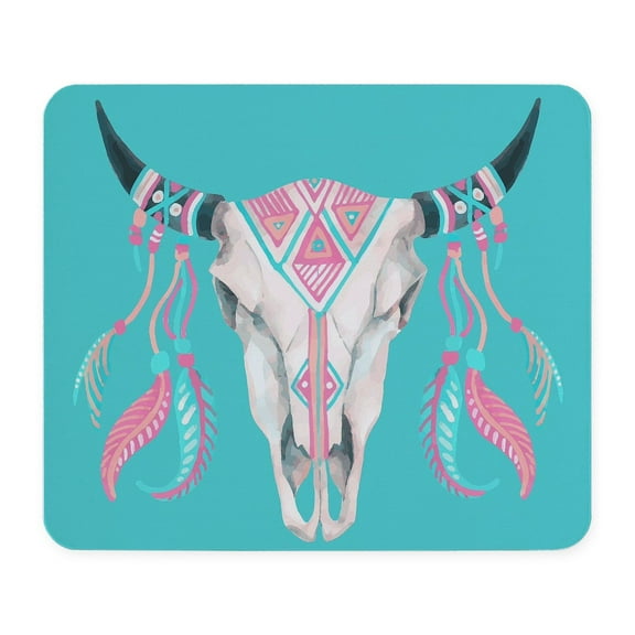 CafePress - Buffalo Skull Mousepad - Non-slip Rubber Mousepad, Gaming Mouse Pad