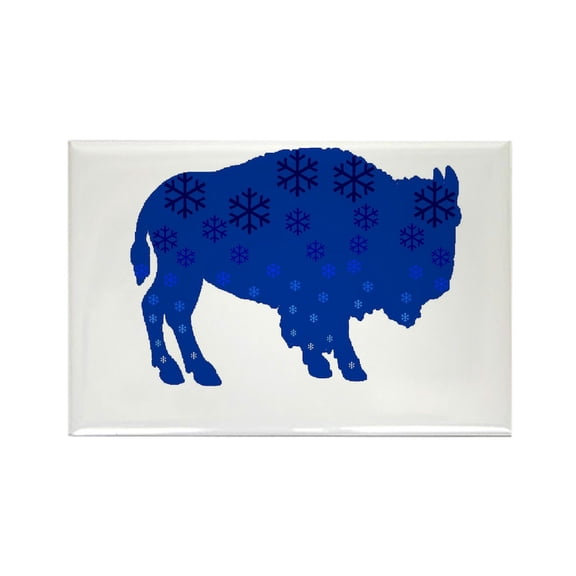 CafePress - Buffalo Snow - Rectangle Magnet, 2"x3" Refrigerator Magnet