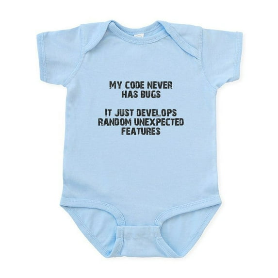 CafePress - Bugfreecode Body Suit - Baby Light Bodysuit, Size Newborn - 24 Months