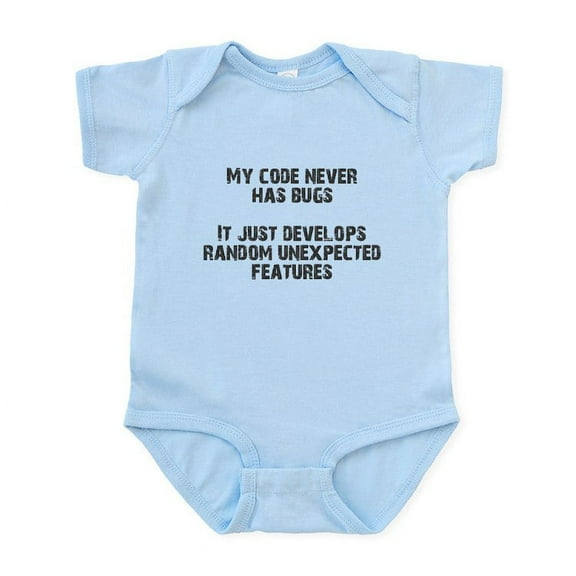 CafePress - Bugfreecode Body Suit - Baby Light Bodysuit, Size Newborn - 24 Months