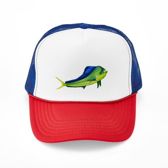 CafePress - Bull Mahi Mahi - Adjustable Unisex Printed Trucker Hat with Mesh Back