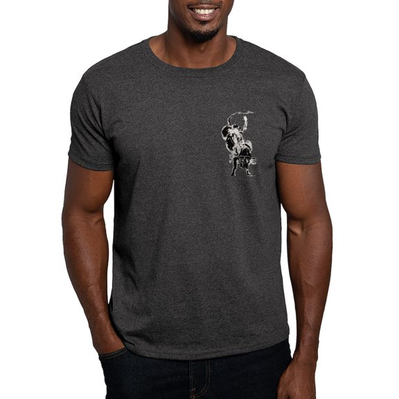 CafePress - Bull Rider 2 Dark T Shirt - Men's Classic Graphic Cotton T-Shirt