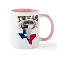 thumbnail image 1 of CafePress - Bull Skull Born Texas - 11 oz Ceramic Mug - Novelty Coffee Tea Cup, 1 of 4